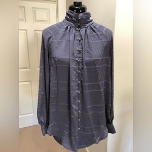 Anthropologie Feather Bone Marietta Button Down Blouse